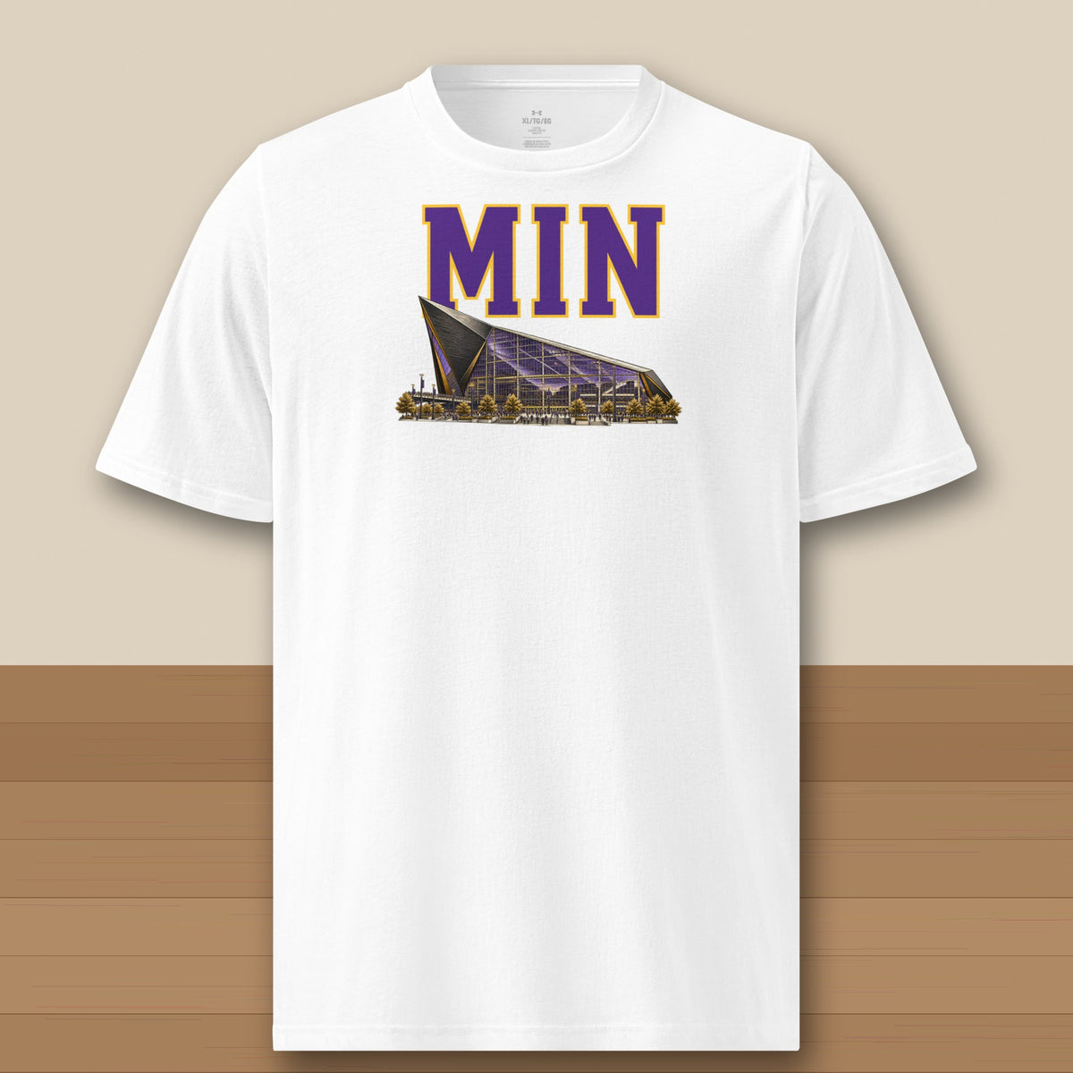 Under Armour Tee · White · front · Minnesota Home Field Advantage Under Armour tee in white