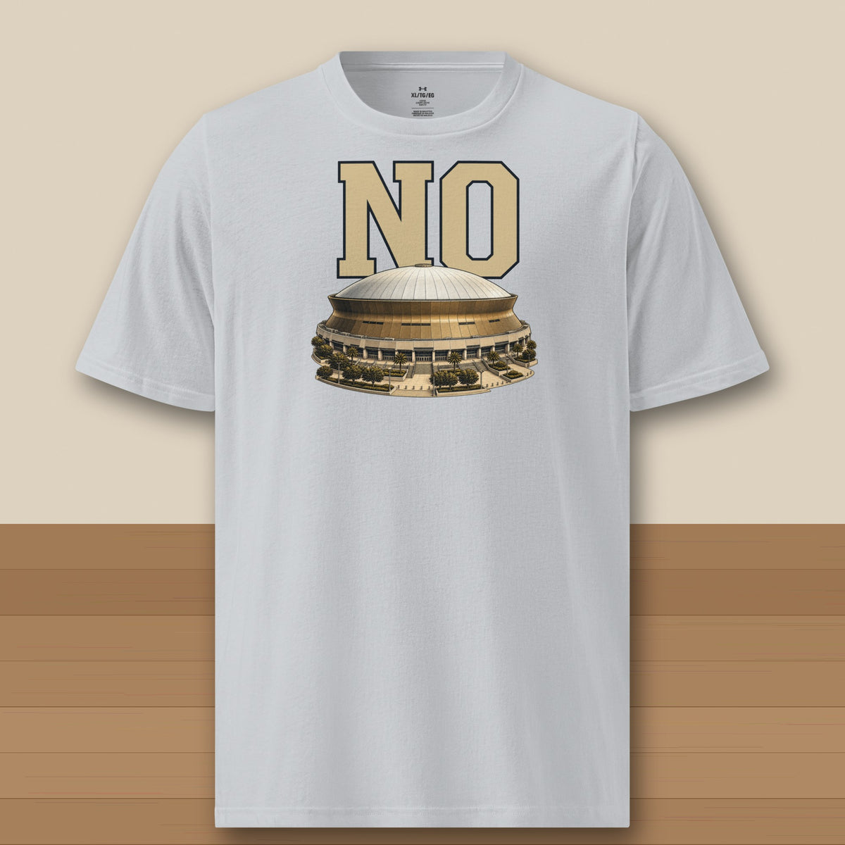 Under Armour Tee · Grey · front · New Orleans Home Field Advantage Under Armour tee in grey