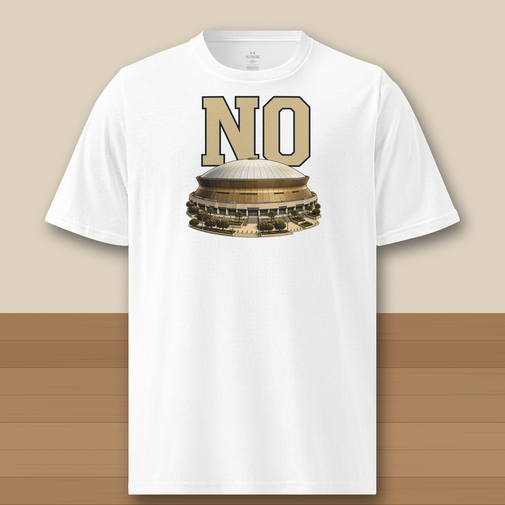 Under Armour Tee · White · front · New Orleans Home Field Advantage Under Armour tee in white