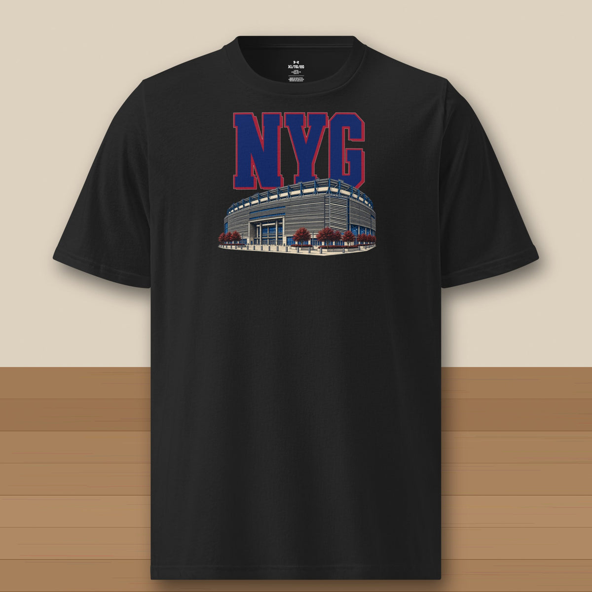 Under Armour Tee · Black · front · New York Royal Home Field Advantage Under Armour tee in black