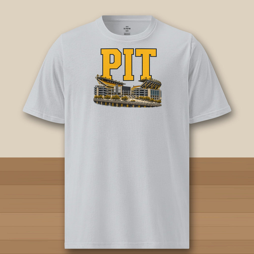 Under Armour Tee · Grey · front · Pittsburgh Home Field Advantage Under Armour tee in grey