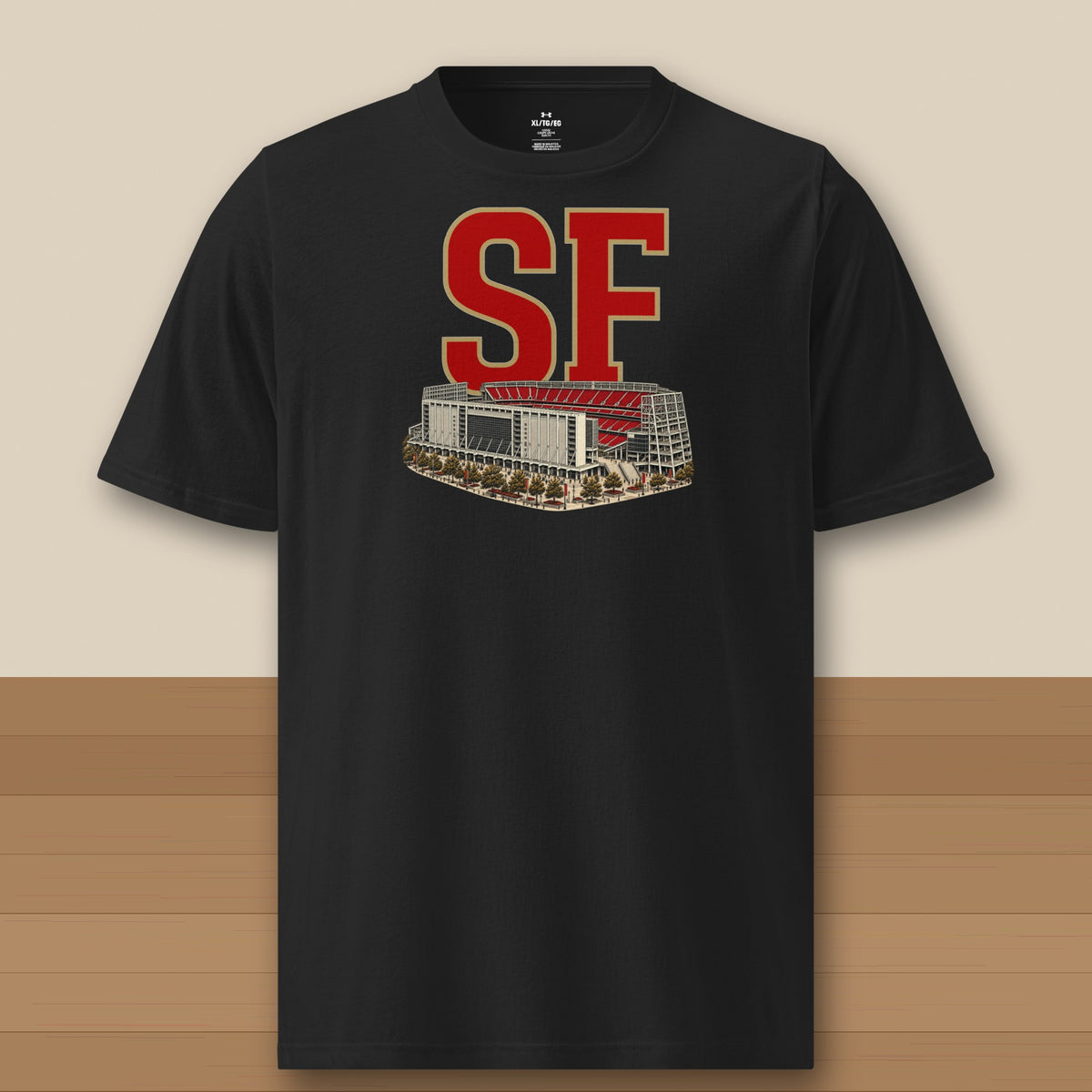 Under Armour Tee · Black · front · San Francisco Home Field Advantage Under Armour tee in black