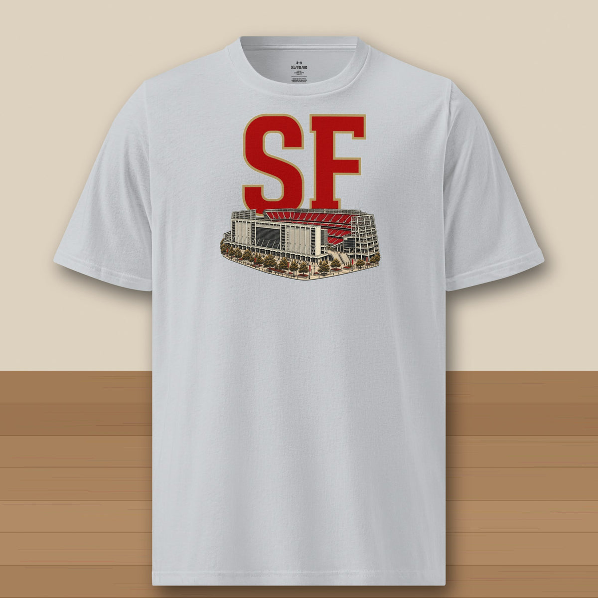 Under Armour Tee · Grey · front · San Francisco Home Field Advantage Under Armour tee in grey