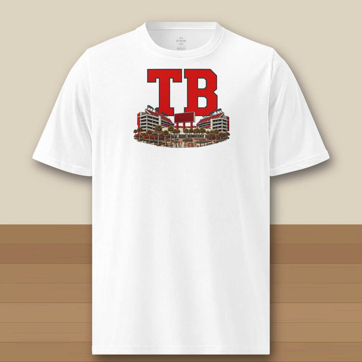 Under Armour Tee · White · front · Tampa Bay Home Field Advantage Under Armour tee in white
