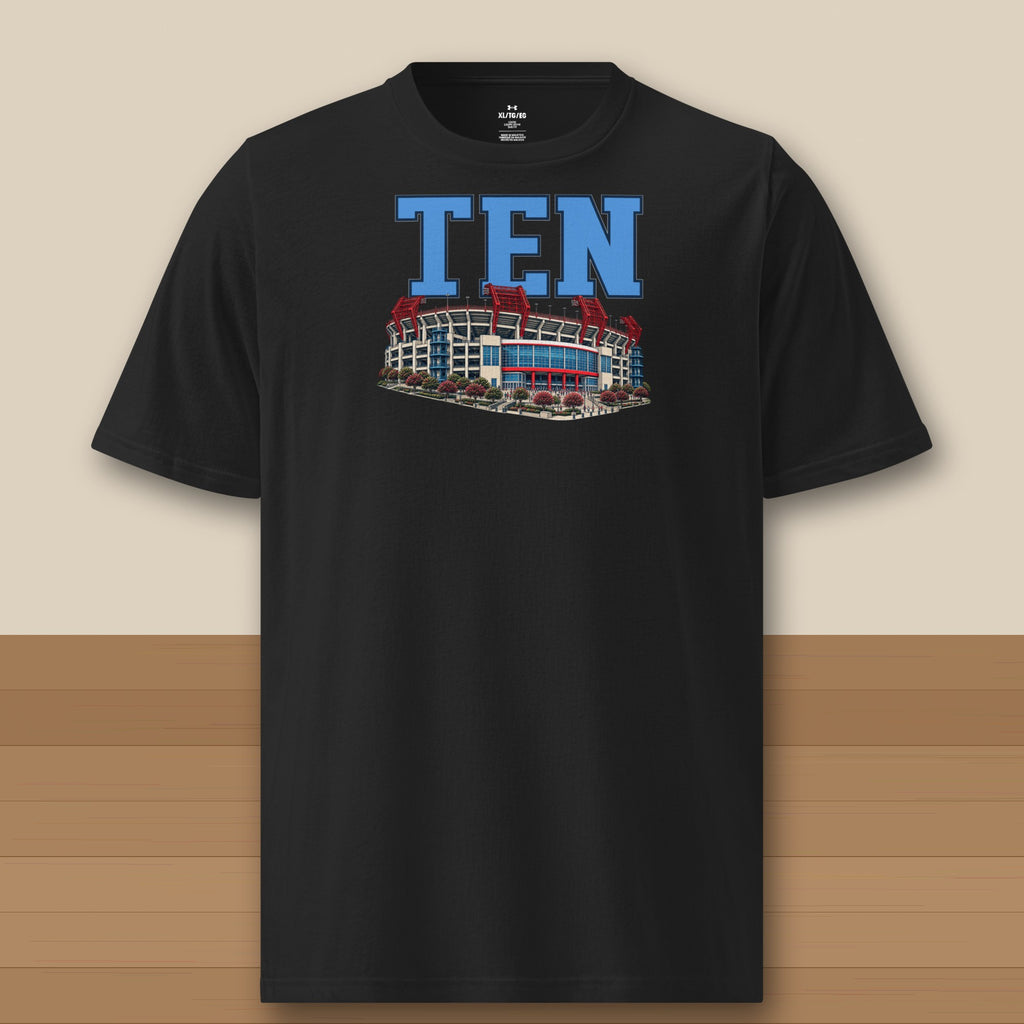 Under Armour Tee · Black · front · Tennessee Home Field Advantage Under Armour tee in black