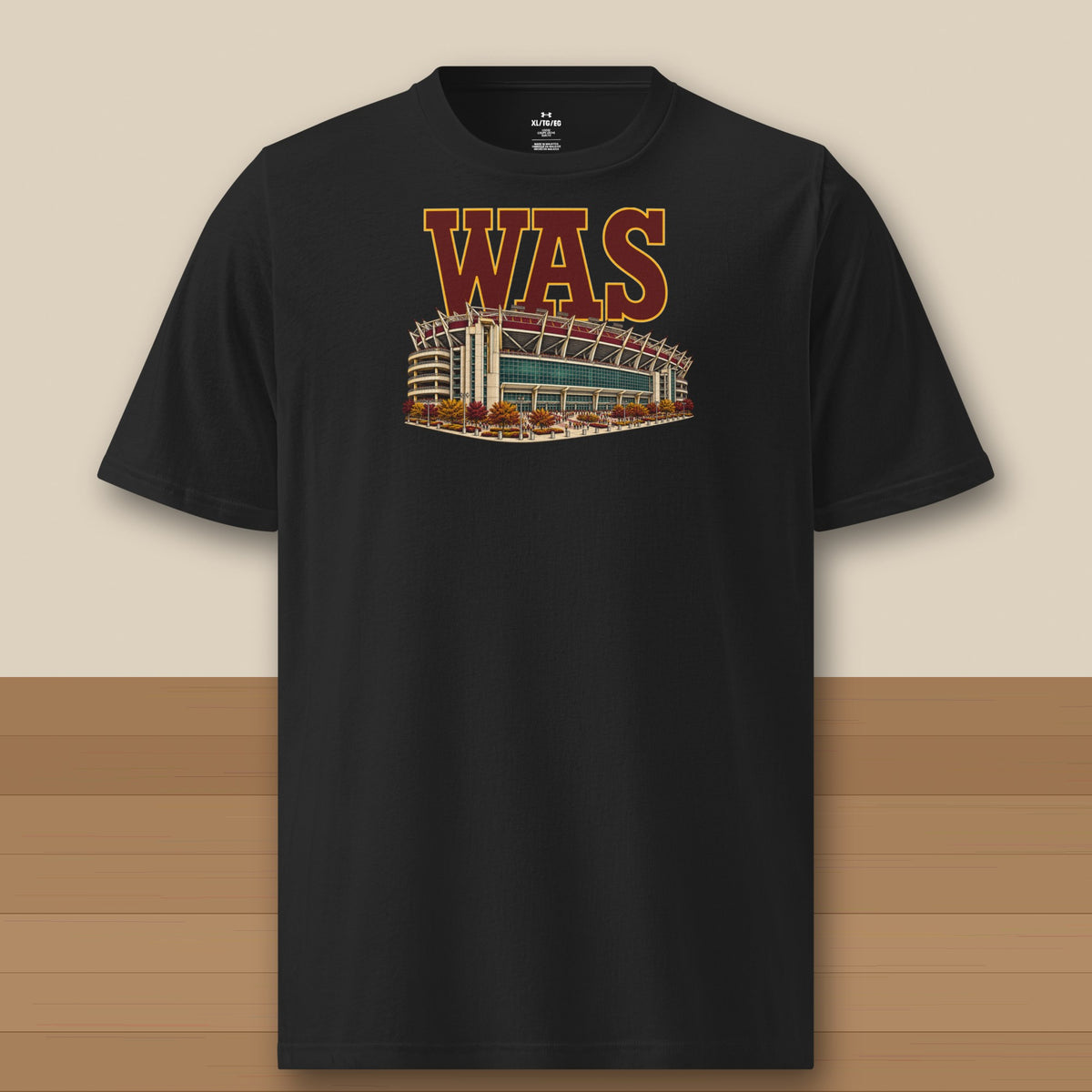 Under Armour Tee · Black · front · Washington Home Field Advantage Under Armour tee in black