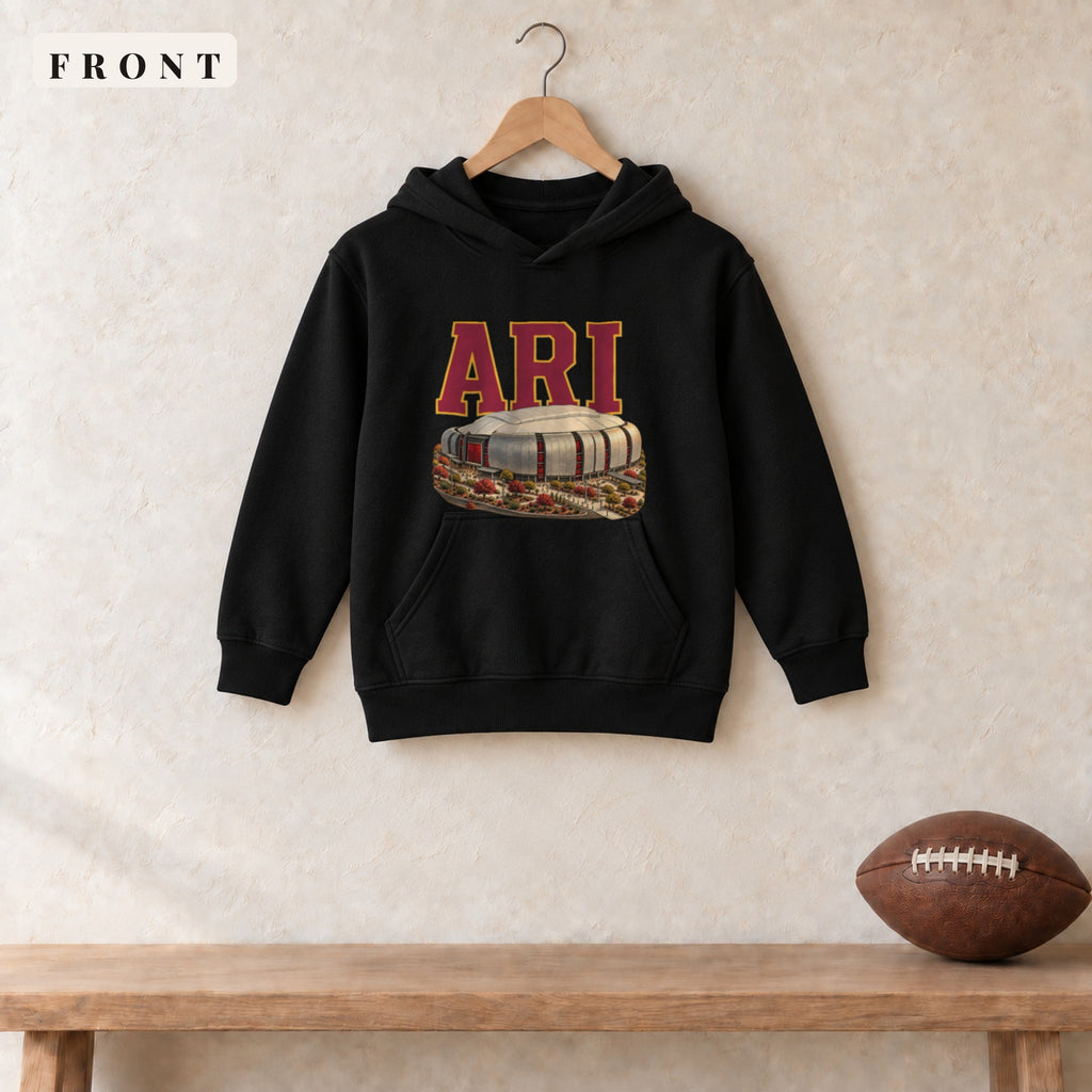 Youth Hoodie · Black · front · Arizona Home Field Advantage youth hoodie in black
