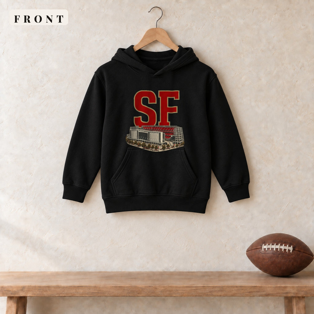 Youth Hoodie · Black · front · San Francisco Home Field Advantage youth hoodie in black