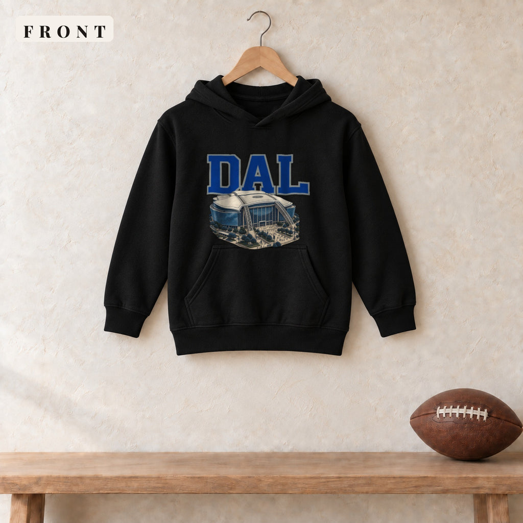 Youth Hoodie · Black · front · Dallas Home Field Advantage youth hoodie in black