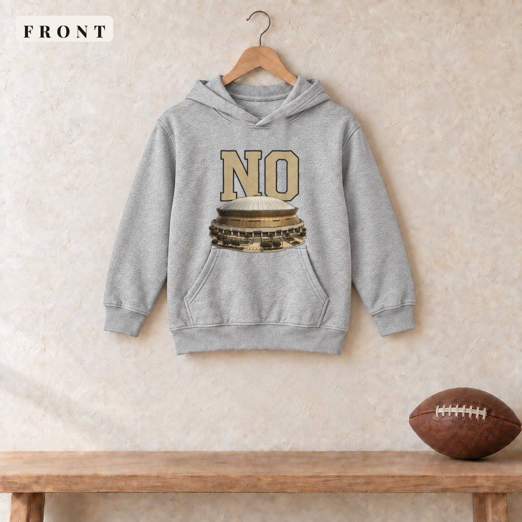 Youth Hoodie · Sport Grey · front · New Orleans Home Field Advantage youth hoodie in sport grey