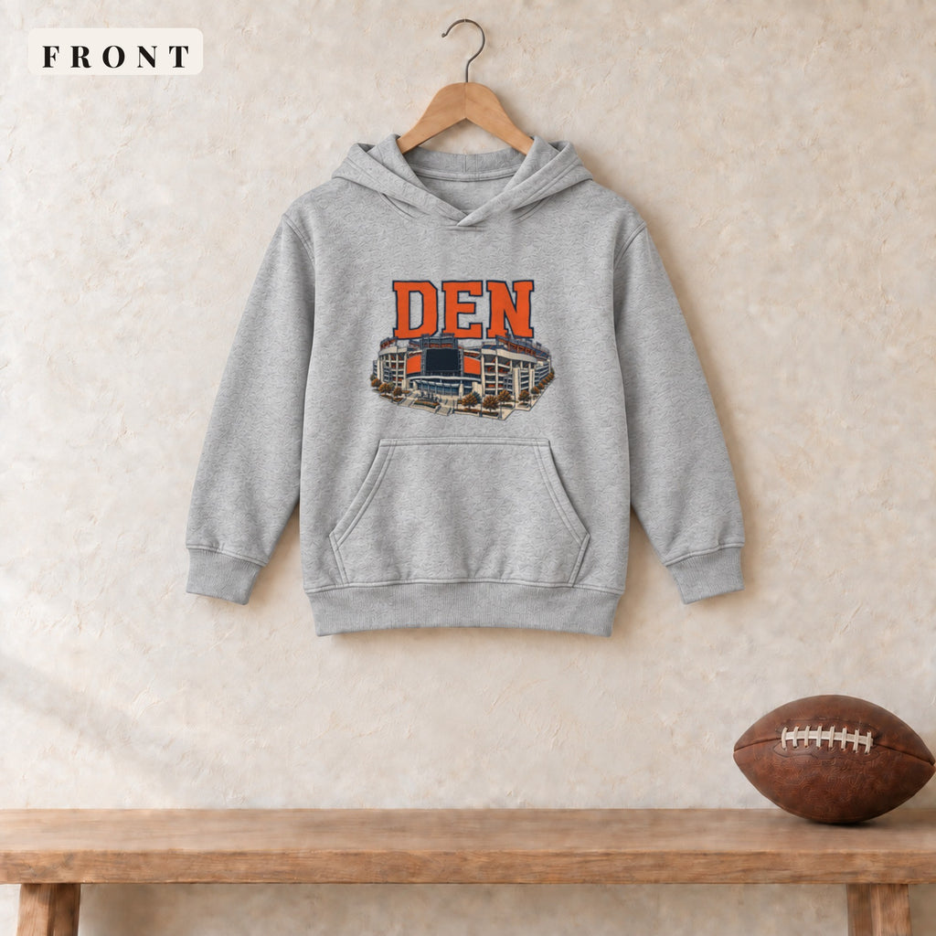 Youth Hoodie · Sport Grey · front · Denver Home Field Advantage youth hoodie in sport grey