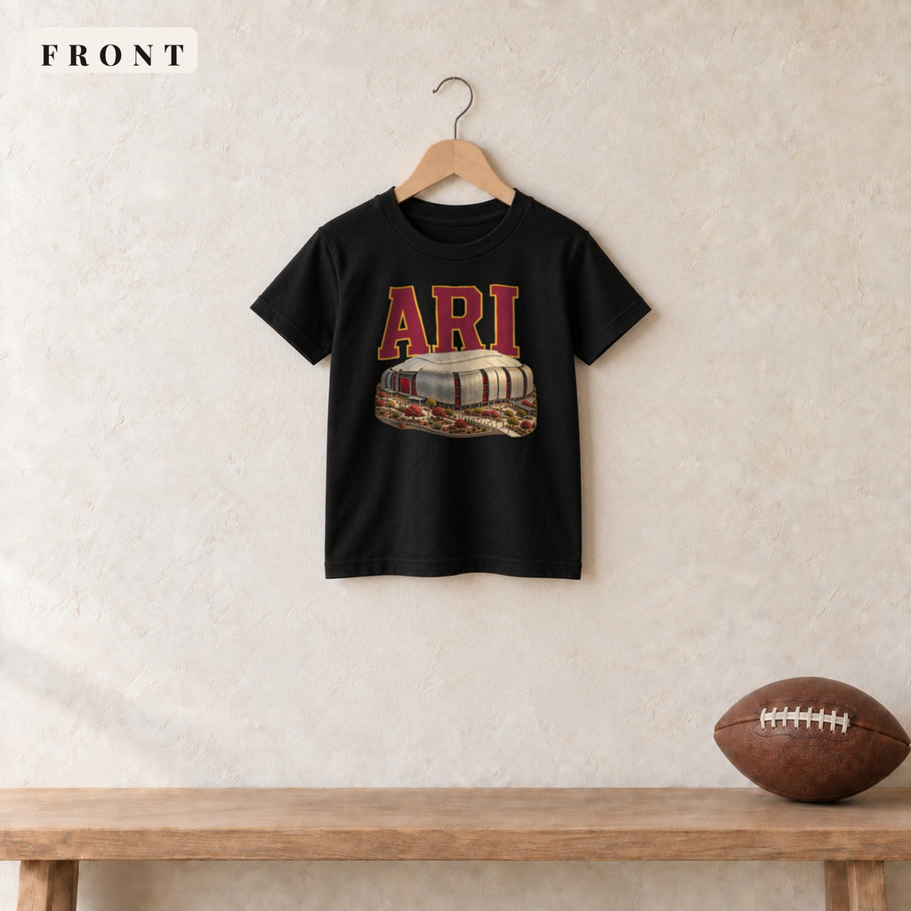 Youth Tee · Black · front · Arizona Home Field Advantage youth tee in black