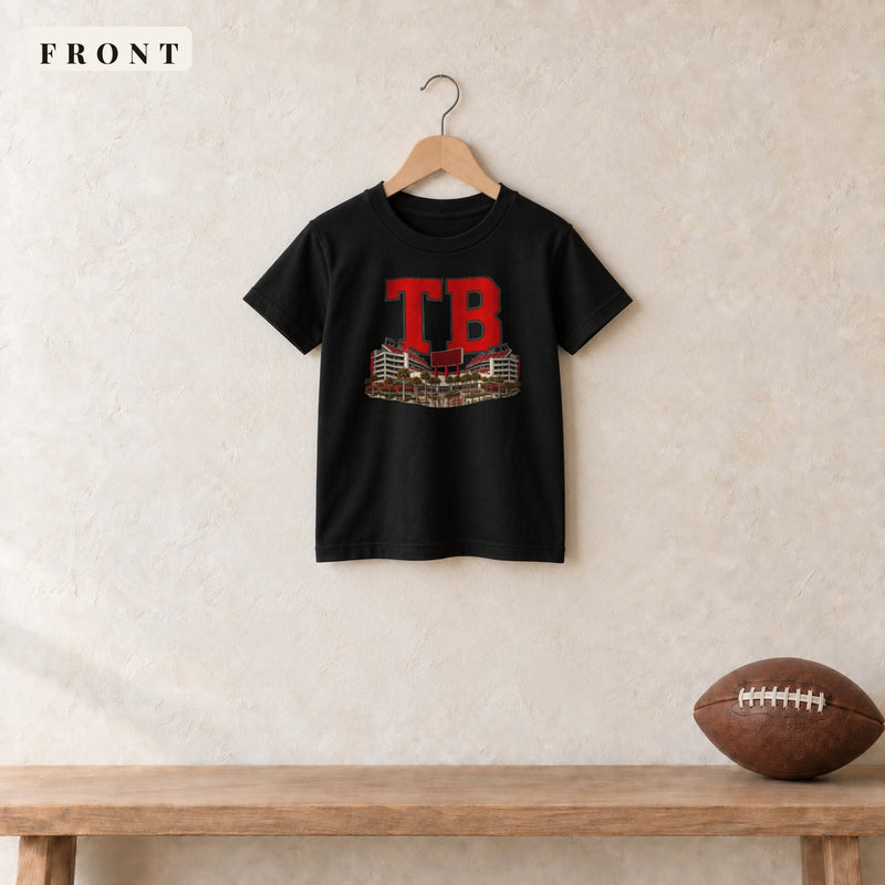 Youth Tee · Black · front · Tampa Bay Home Field Advantage youth tee in black