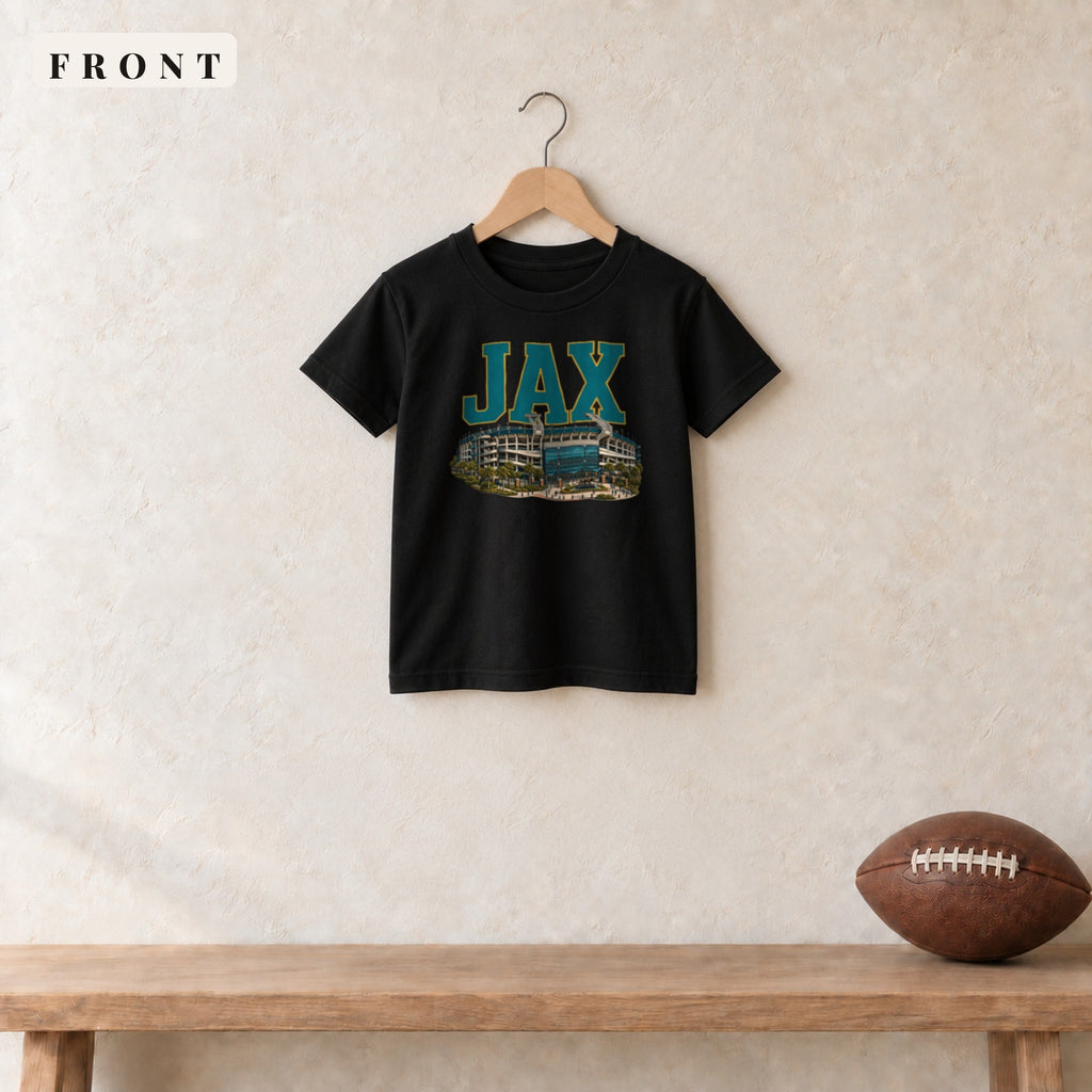 Youth Tee · Black · front · Jacksonville Home Field Advantage youth tee in black