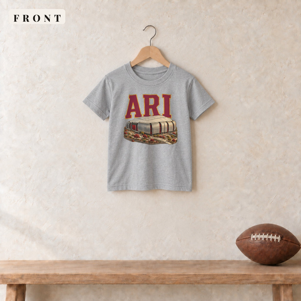 Youth Tee · Sport Grey · front · Arizona Home Field Advantage youth tee in sport grey