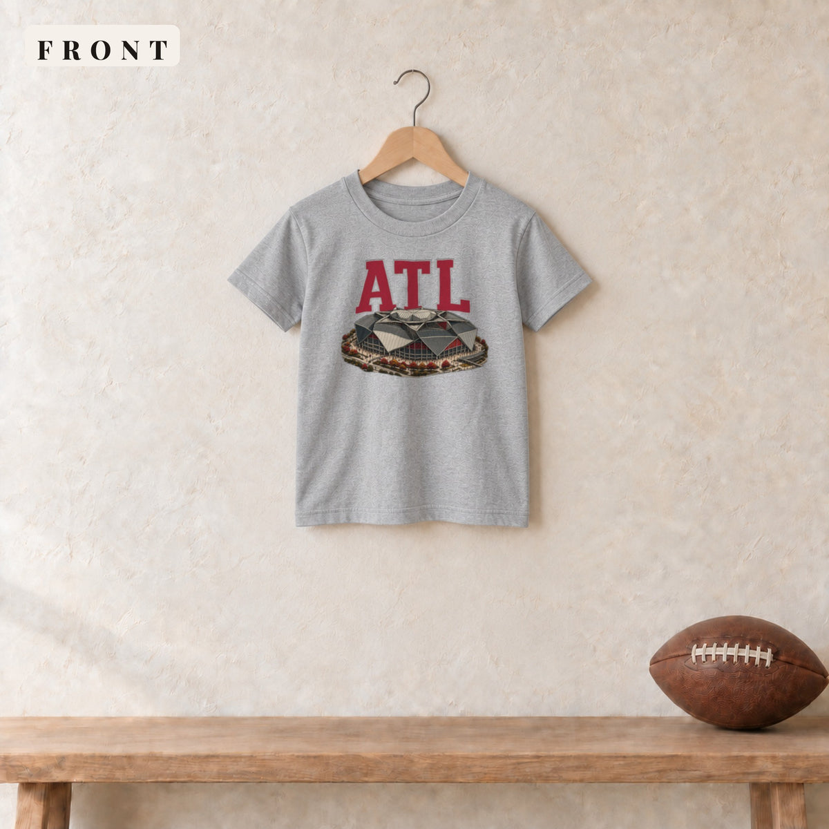 Youth Tee · Sport Grey · front · Atlanta Home Field Advantage youth tee in sport grey