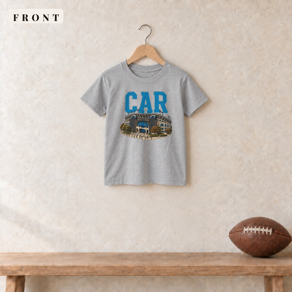 Youth Tee · Sport Grey · front · Carolina Home Field Advantage youth tee in sport grey