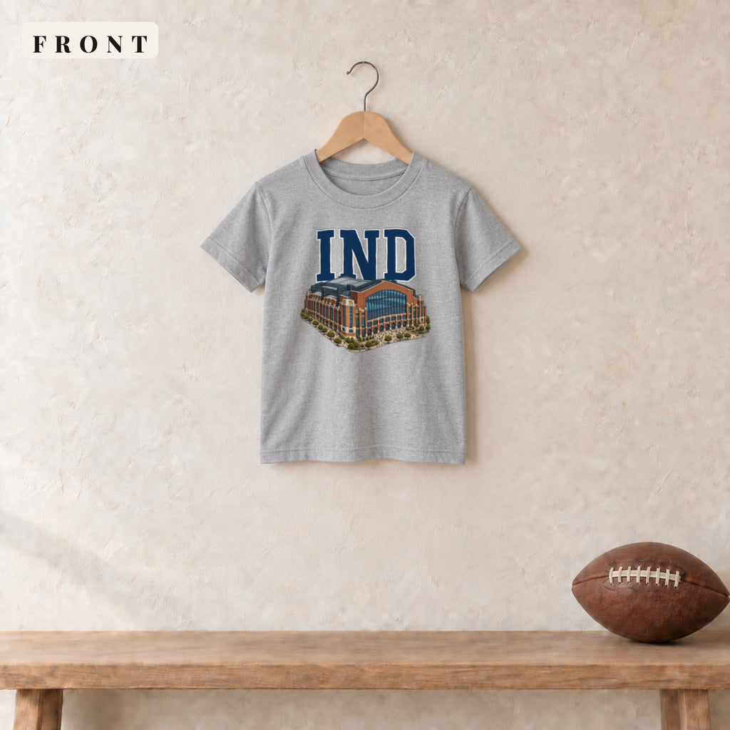 Youth Tee · Sport Grey · front · Indianapolis Home Field Advantage youth tee in sport grey