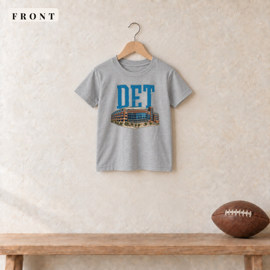 Youth Tee · Sport Grey · front · Detroit Home Field Advantage youth tee in sport grey