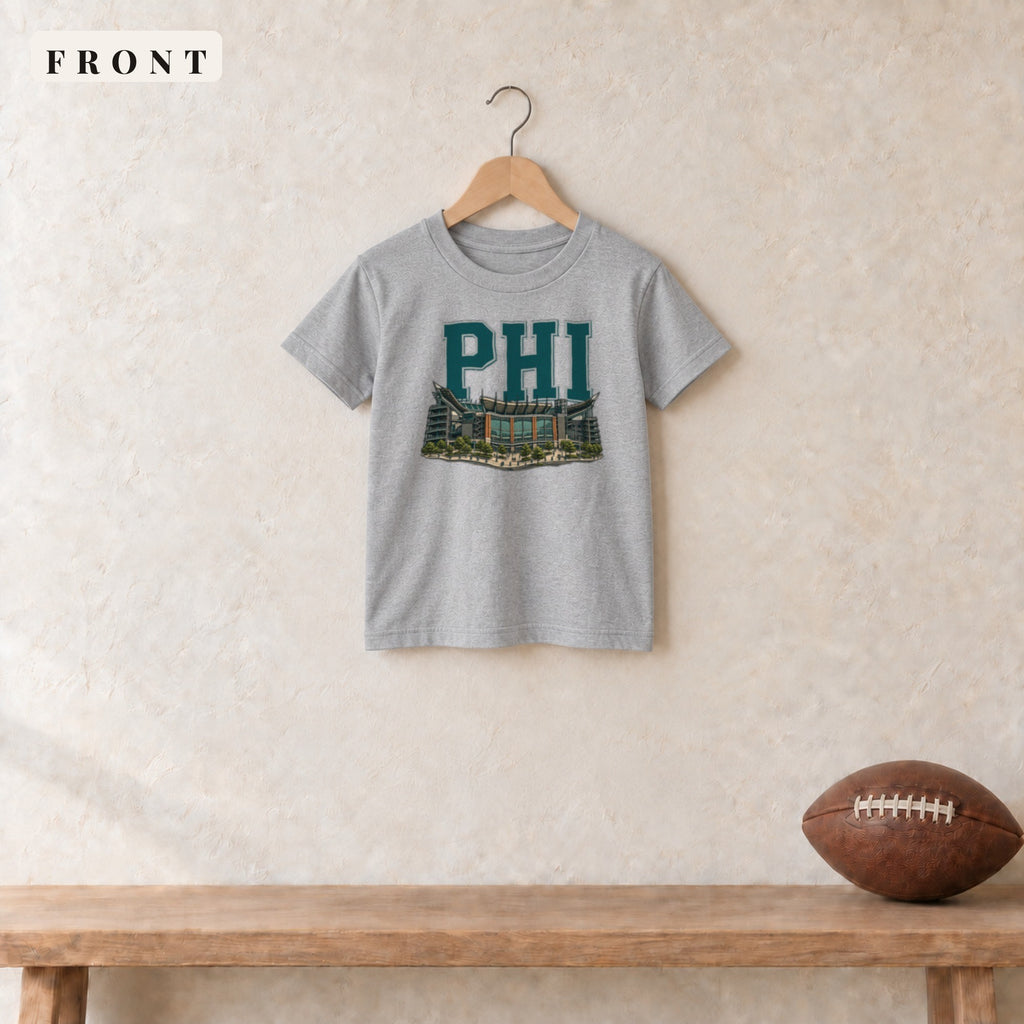 Youth Tee · Sport Grey · front · Philadelphia Home Field Advantage youth tee in sport grey