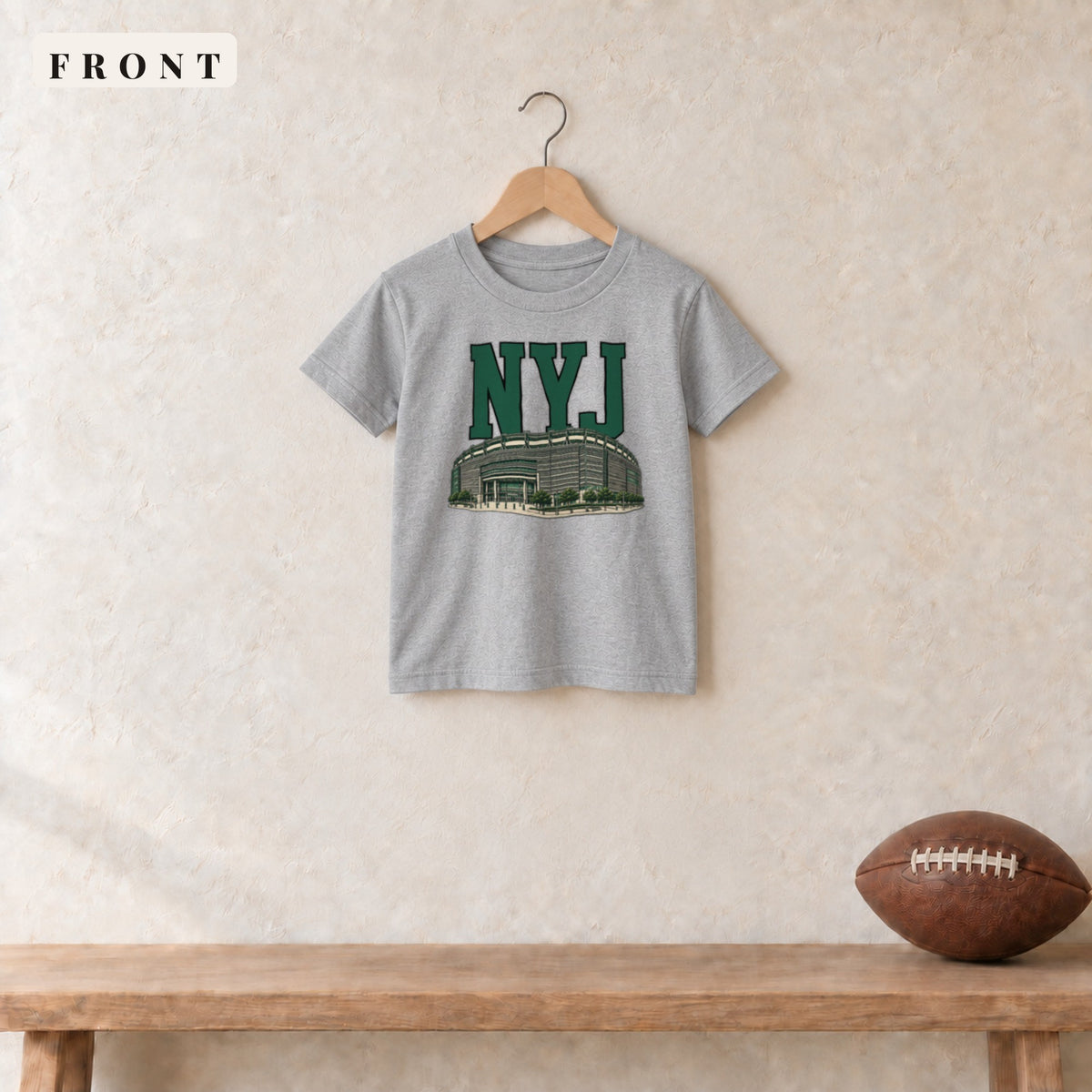 Youth Tee · Sport Grey · front · New York Green Home Field Advantage youth tee in sport grey