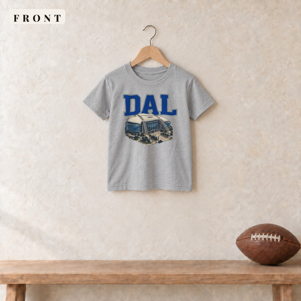 Youth Tee · Sport Grey · front · Dallas Home Field Advantage youth tee in sport grey