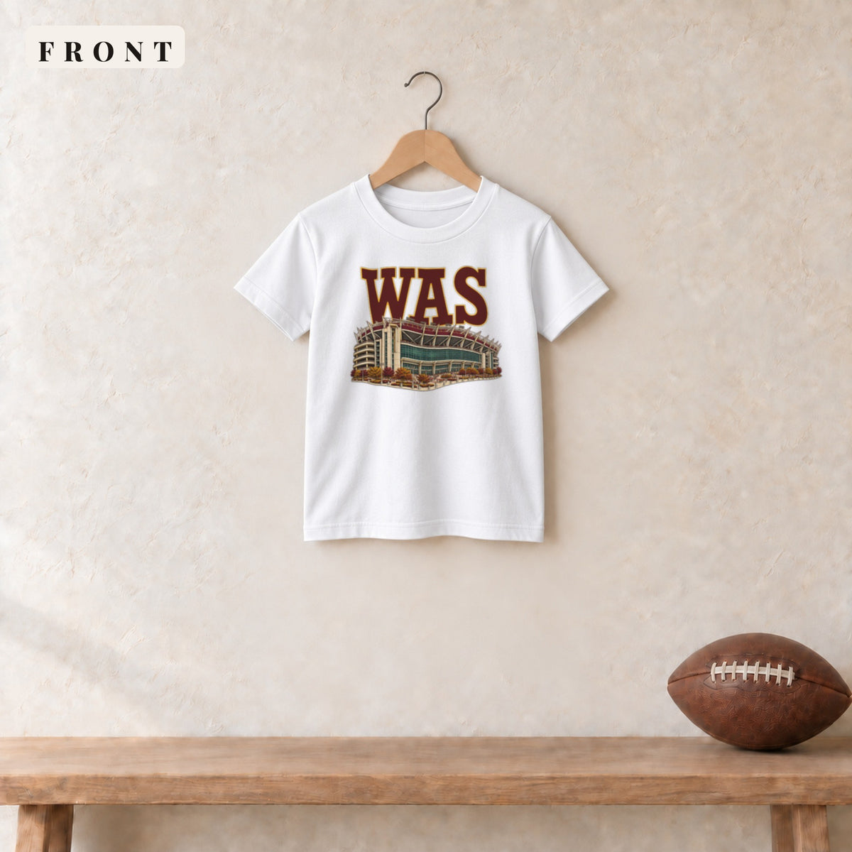 Youth Tee · White · front · Washington Home Field Advantage youth tee in white