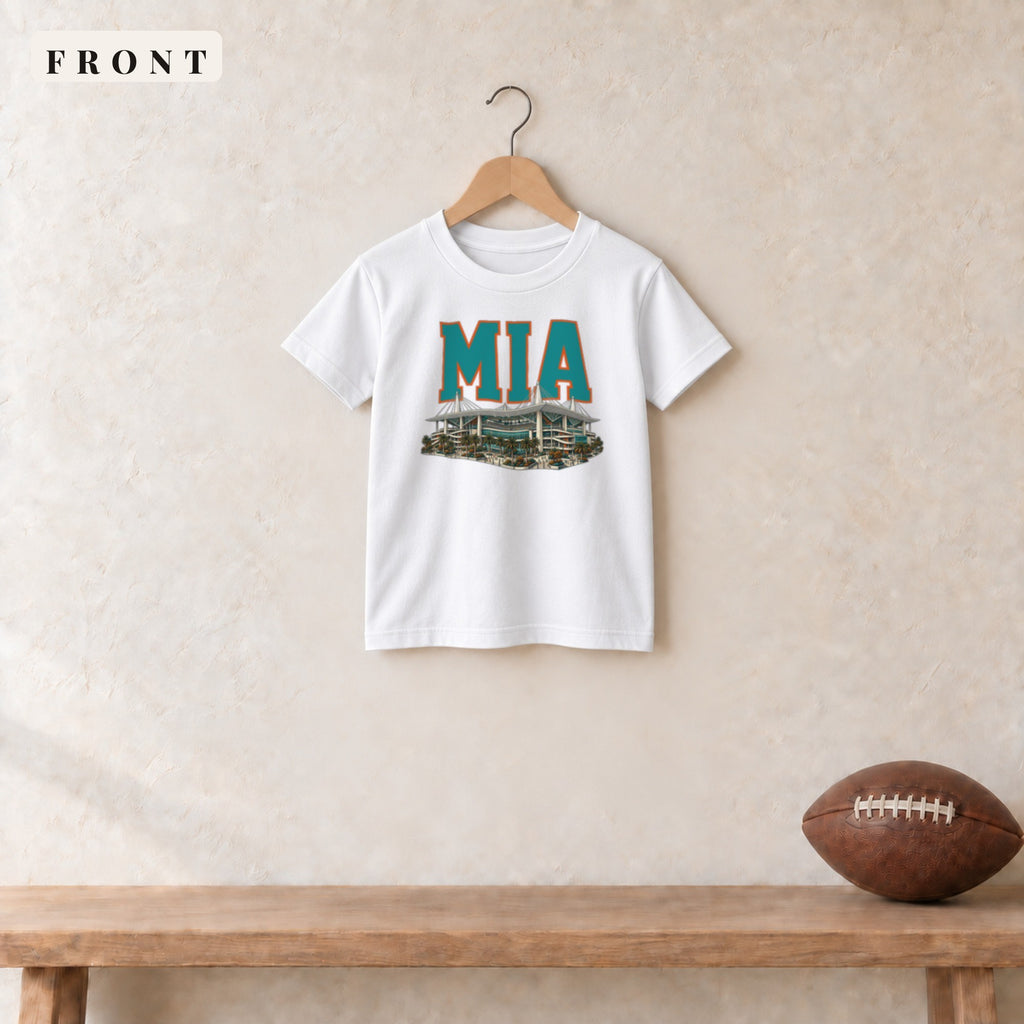 Youth Tee · White · front · Miami Home Field Advantage youth tee in white