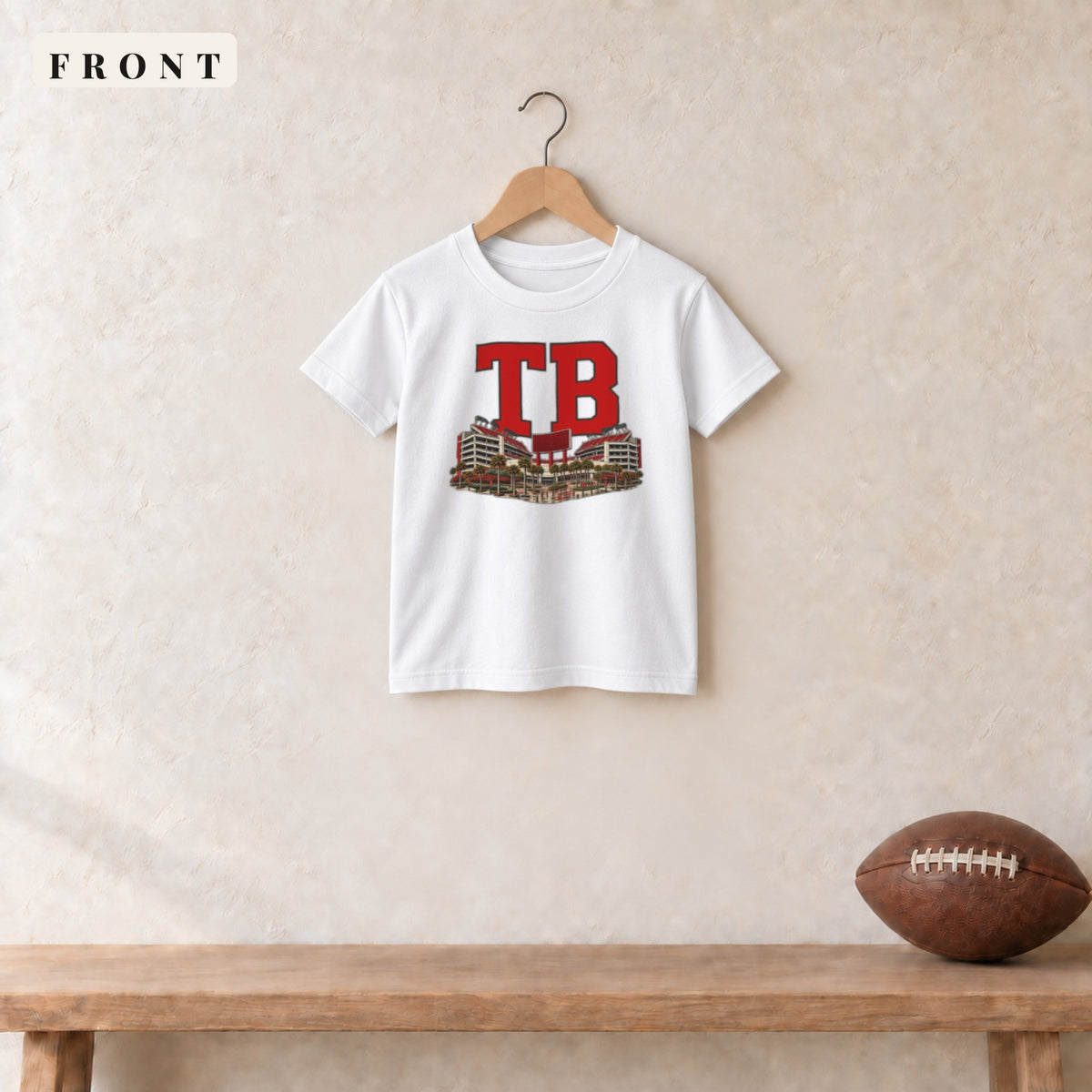 Youth Tee · White · front · Tampa Bay Home Field Advantage youth tee in white