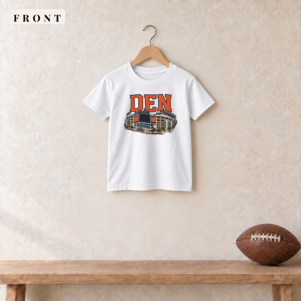 Youth Tee · White · front · Denver Home Field Advantage youth tee in white