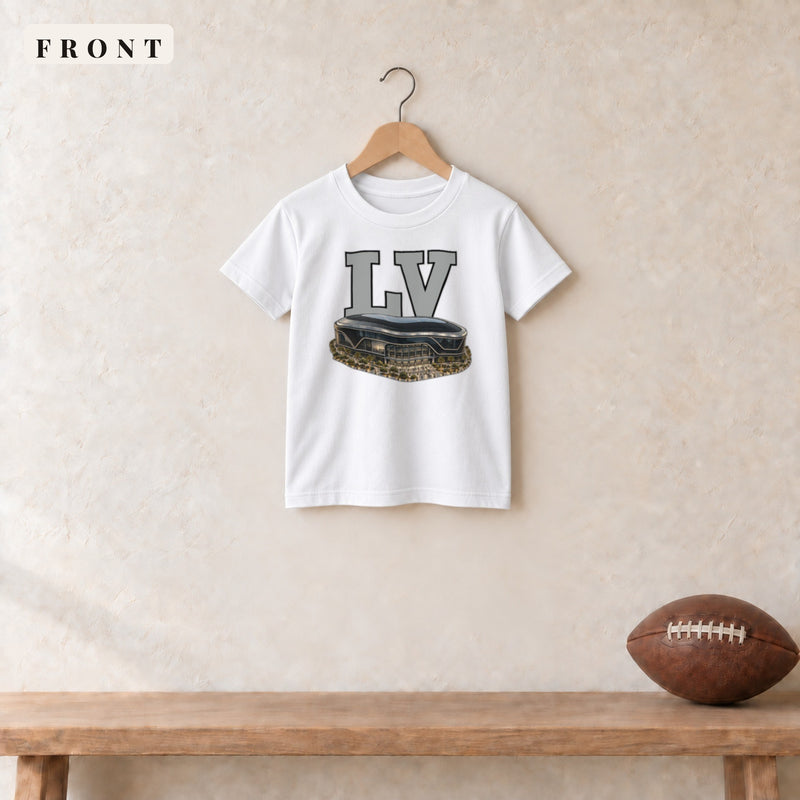 Youth Tee · White · front · Las Vegas Home Field Advantage youth tee in white