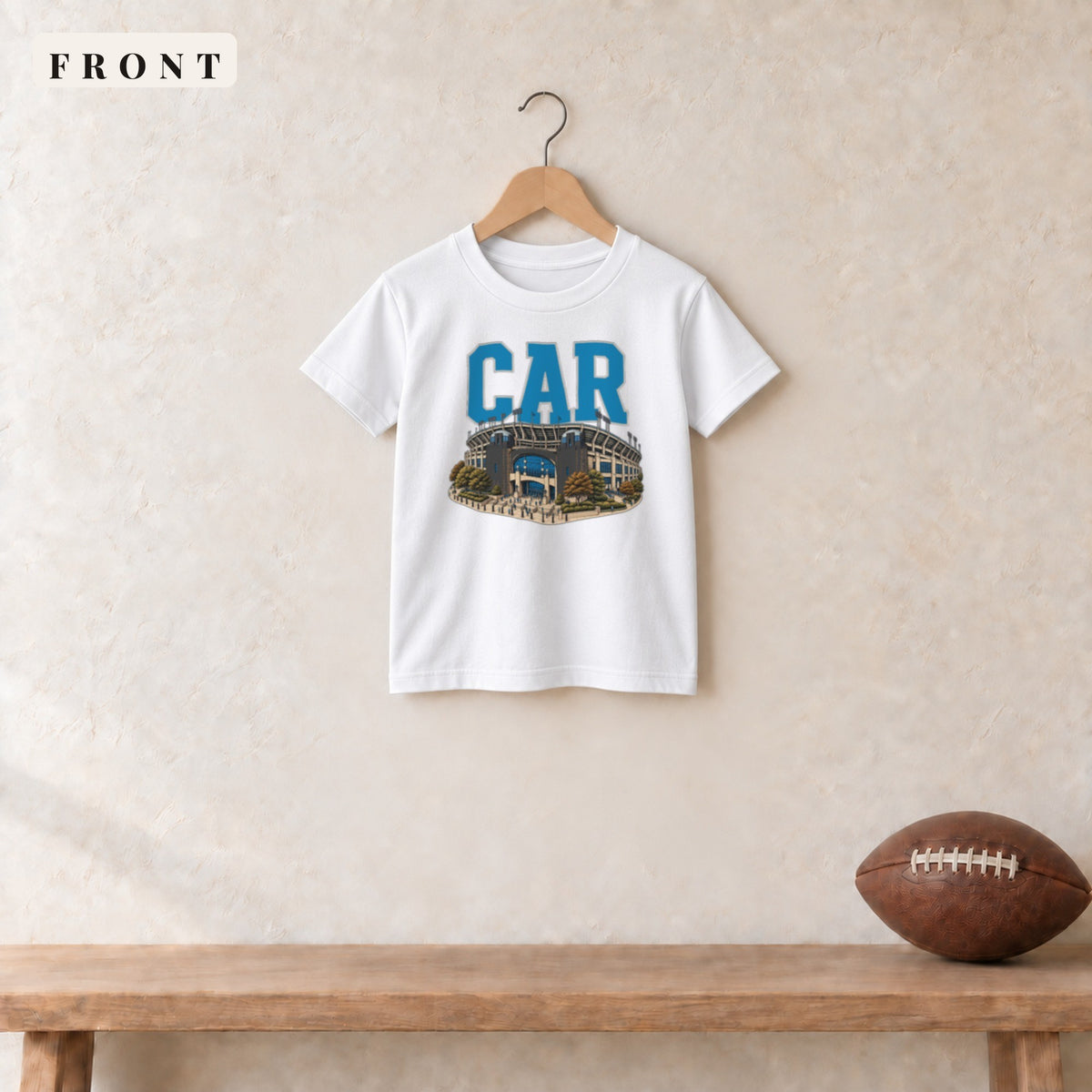 Youth Tee · White · front · Carolina Home Field Advantage youth tee in white