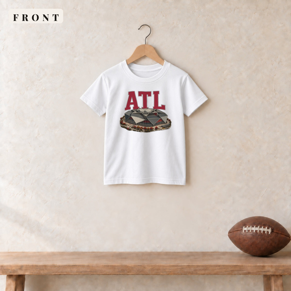 Youth Tee · White · front · Atlanta Home Field Advantage youth tee in white