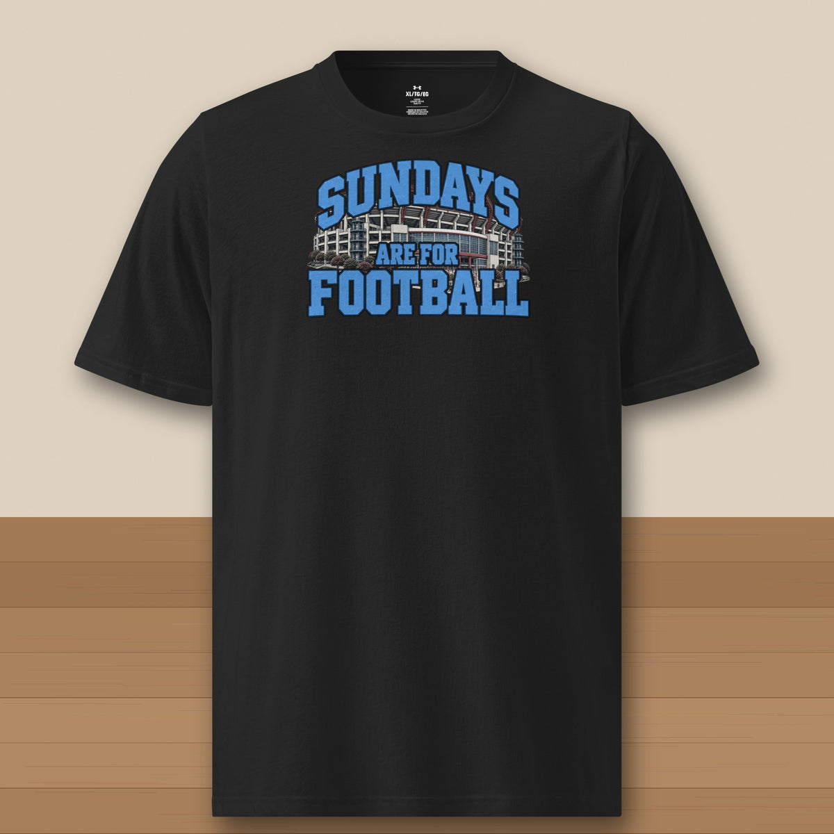 Under Armour Tee Black, Tennessee Sundays Are For Football Under Armour tee in black