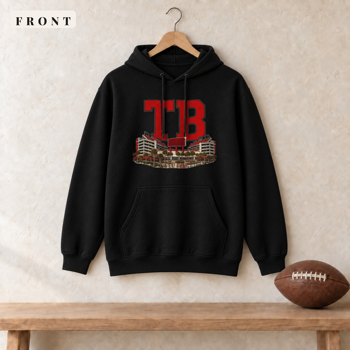 Hoodie · Black · front · Tampa Bay Home Field Advantage hoodie in black