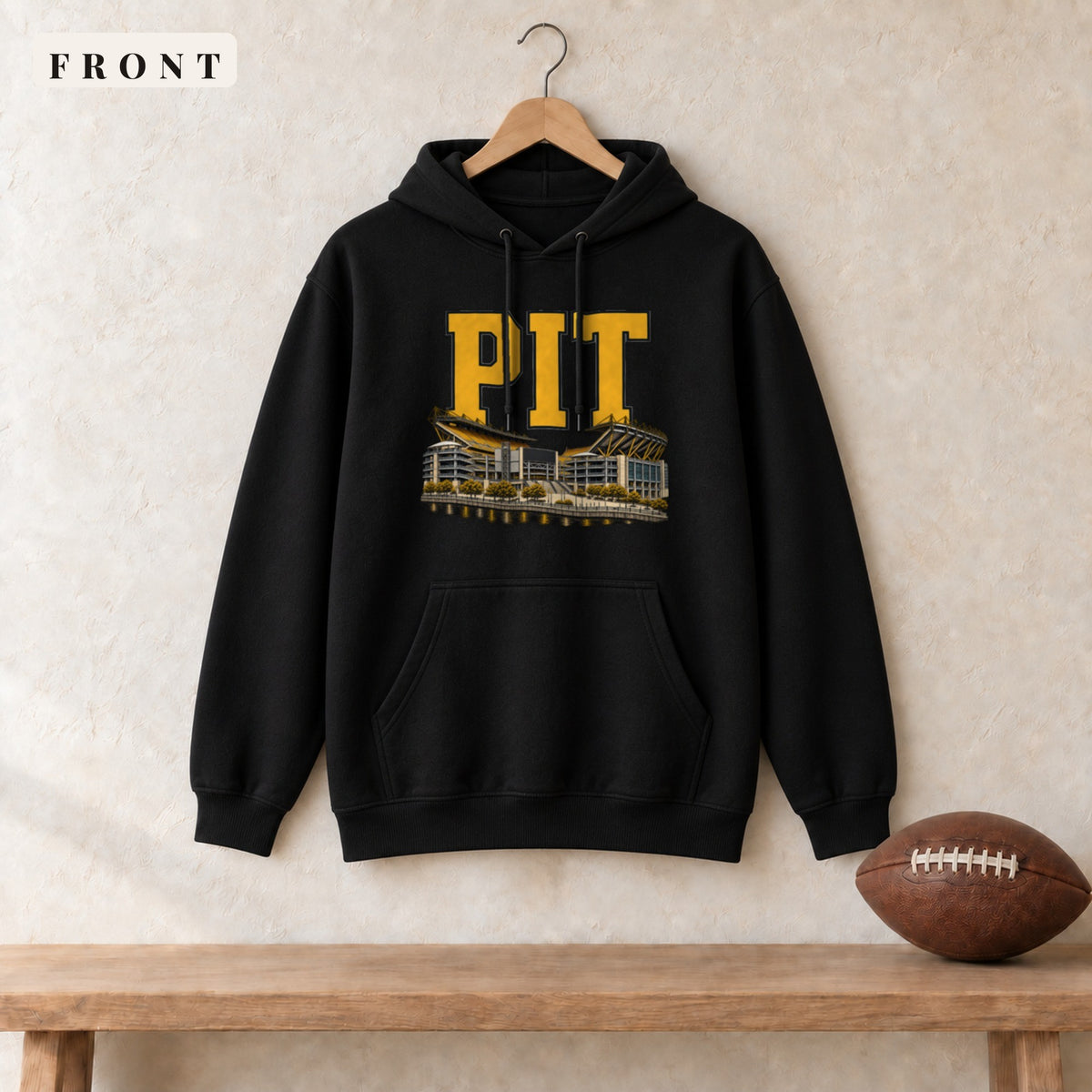 Hoodie · Black · front · Pittsburgh Home Field Advantage hoodie in black
