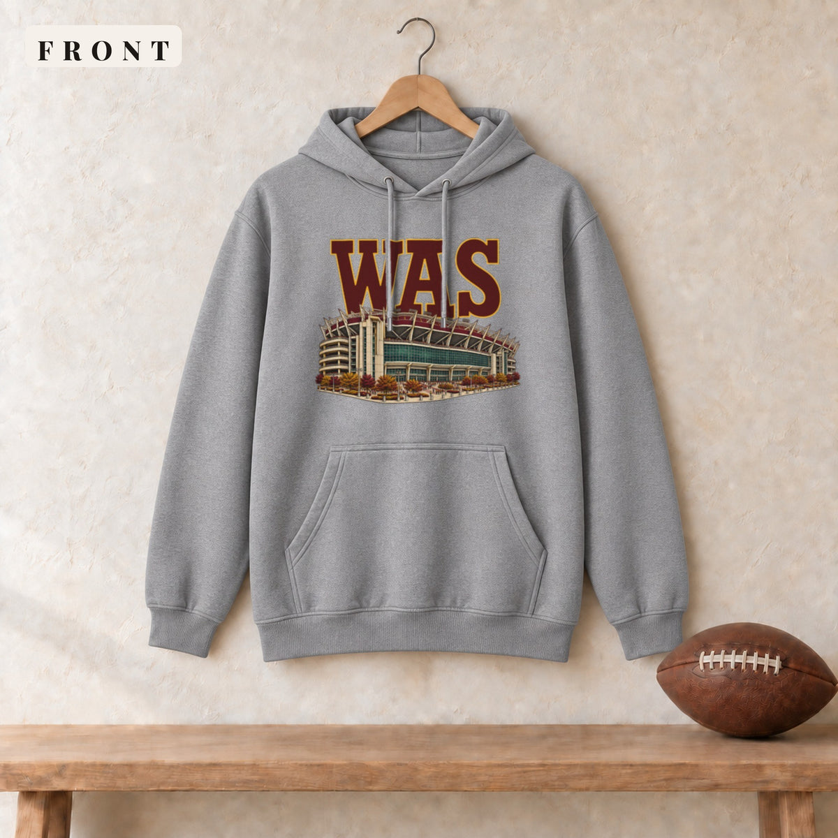 Hoodie · Sport Grey · front · Washington Home Field Advantage hoodie in sport grey