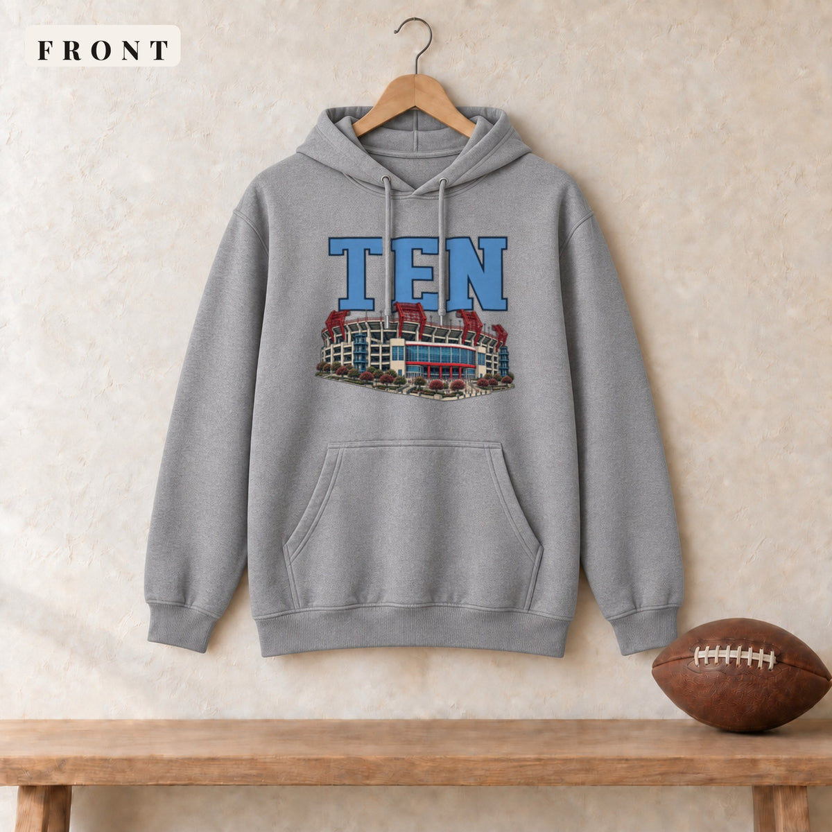 Hoodie · Sport Grey · front · Tennessee Home Field Advantage hoodie in sport grey