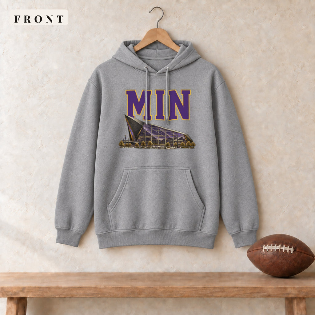 Hoodie · Sport Grey · front · Minnesota Home Field Advantage hoodie in sport grey