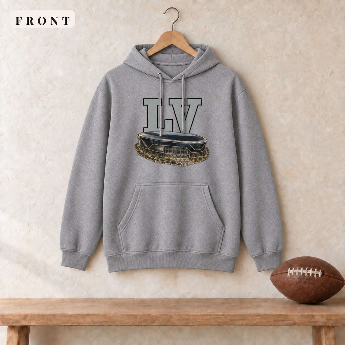 Hoodie · Sport Grey · front · Las Vegas Home Field Advantage hoodie in sport grey