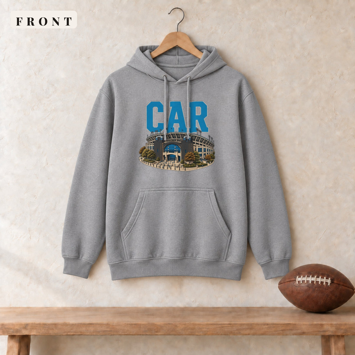 Hoodie · Sport Grey · front · Carolina Home Field Advantage hoodie in sport grey