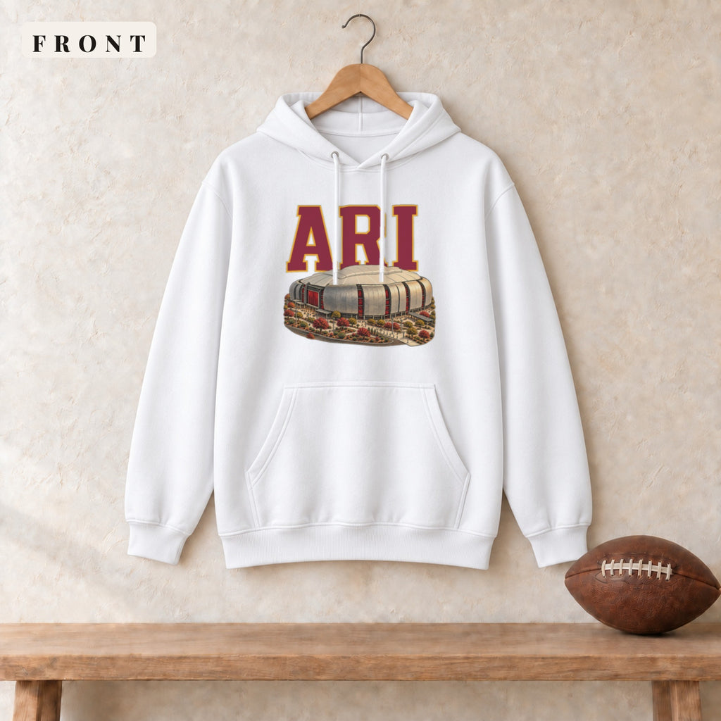 Hoodie · White · front · Arizona Home Field Advantage hoodie in white
