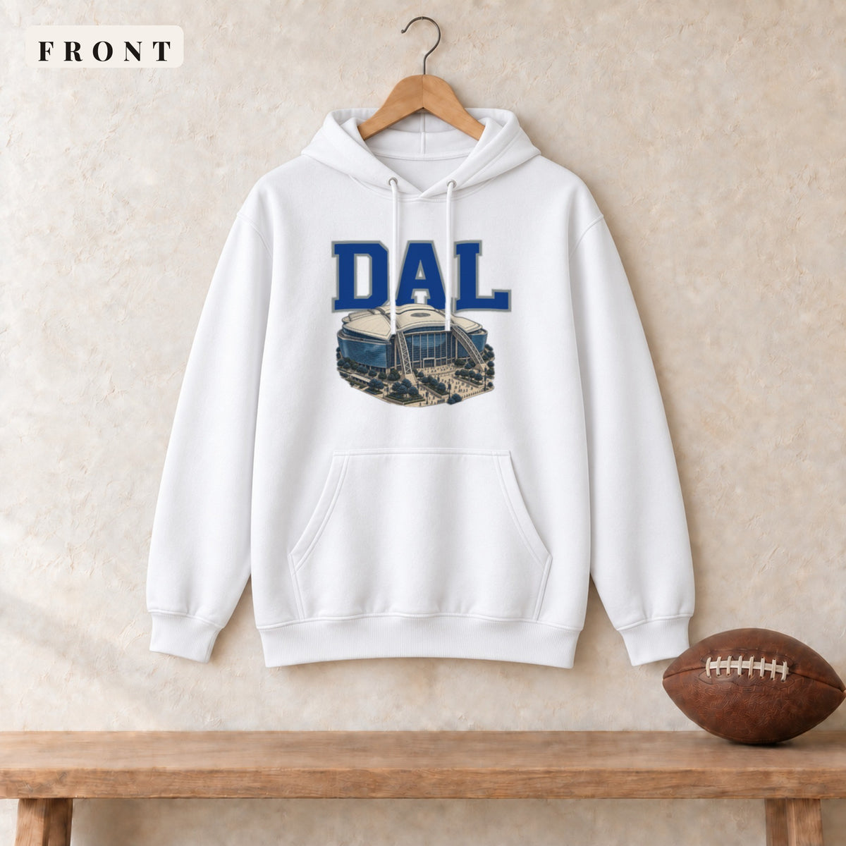 Hoodie · White · front · Dallas Home Field Advantage hoodie in white