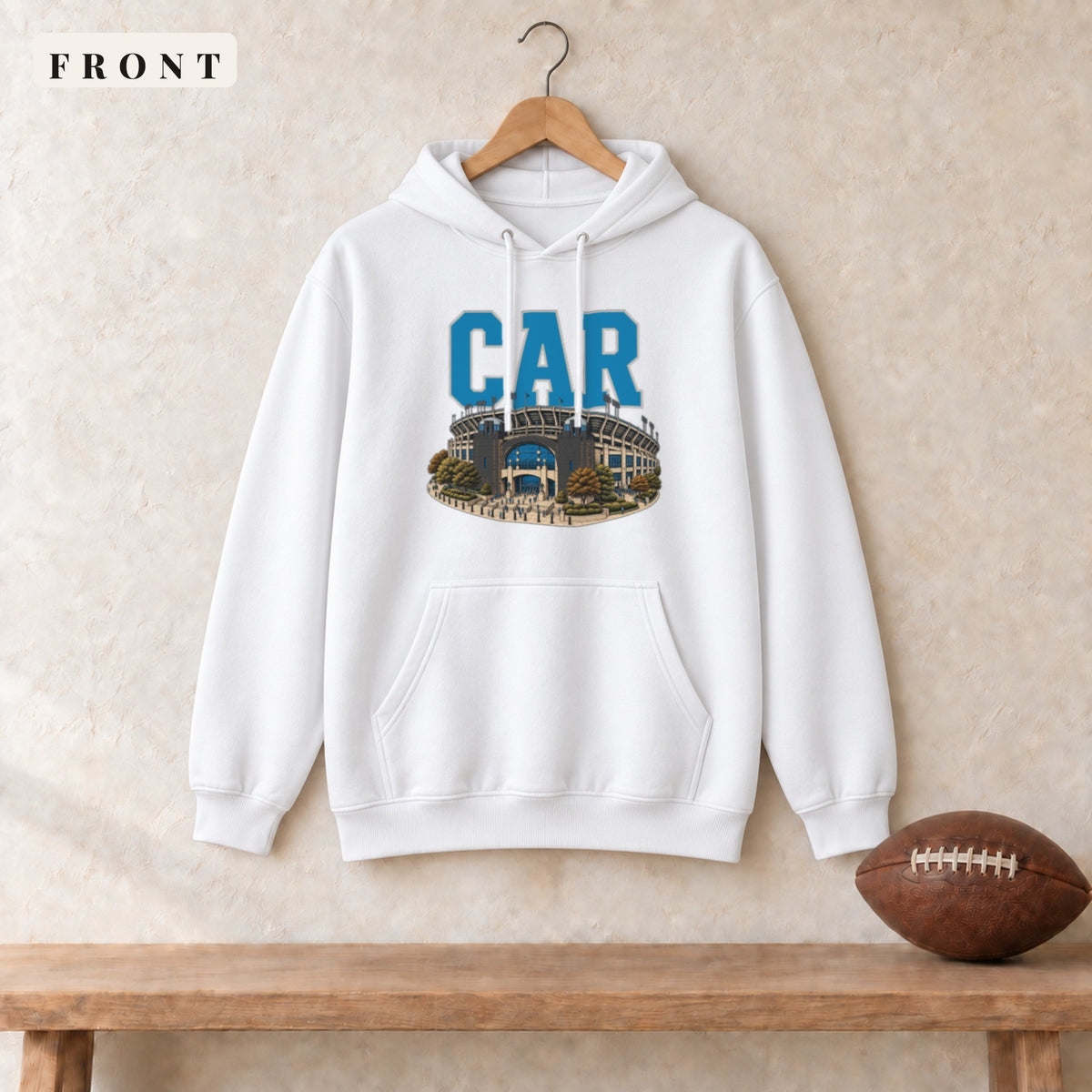 Hoodie · White · front · Carolina Home Field Advantage hoodie in white