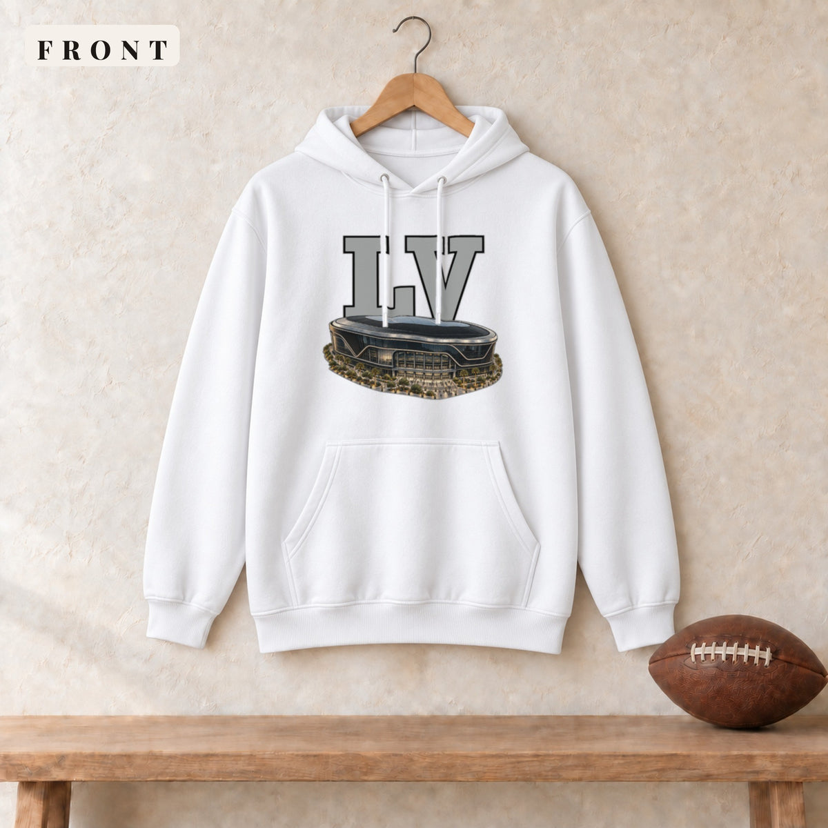 Hoodie · White · front · Las Vegas Home Field Advantage hoodie in white