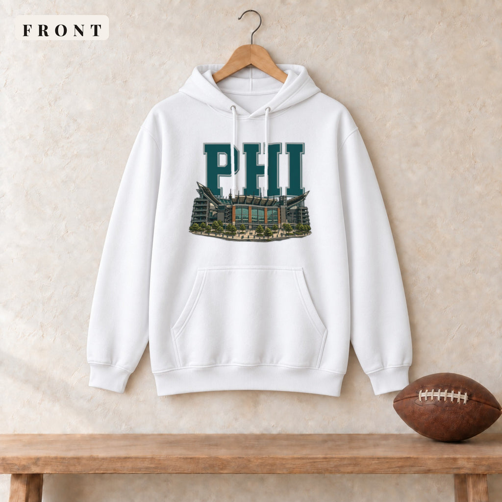 Hoodie · White · front · Philadelphia Home Field Advantage hoodie in white