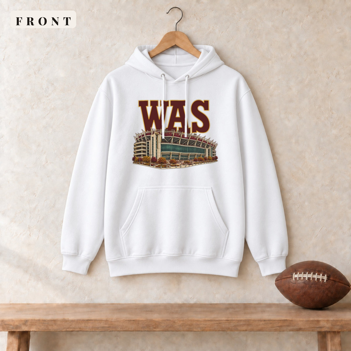 Hoodie · White · front · Washington Home Field Advantage hoodie in white
