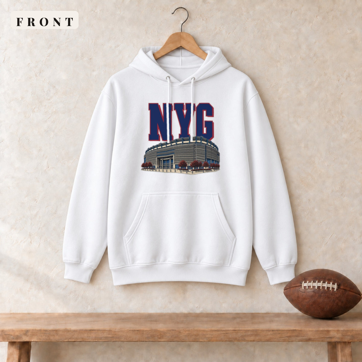 Hoodie · White · front · New York Royal Home Field Advantage hoodie in white