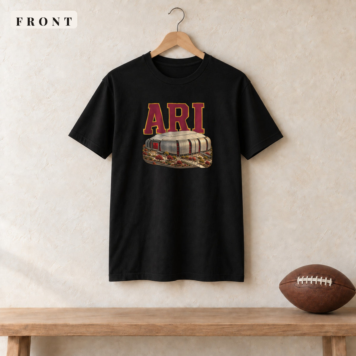 Tee · Black · front · Arizona Home Field Advantage tee in black