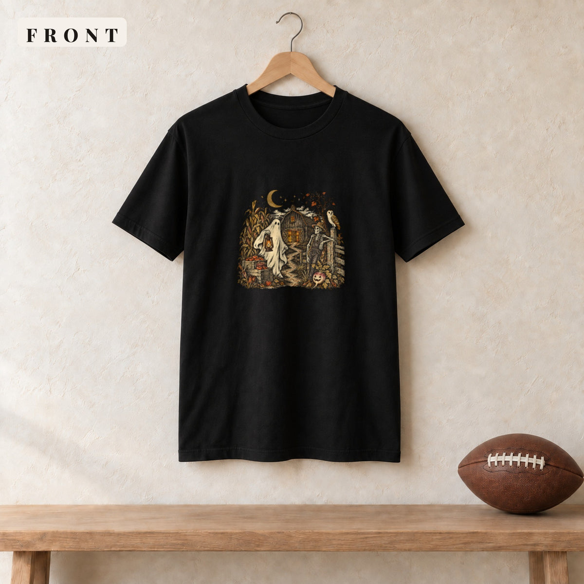 Tee · Black · front · All Hollow's Eve After Hours on the Acre tee in black